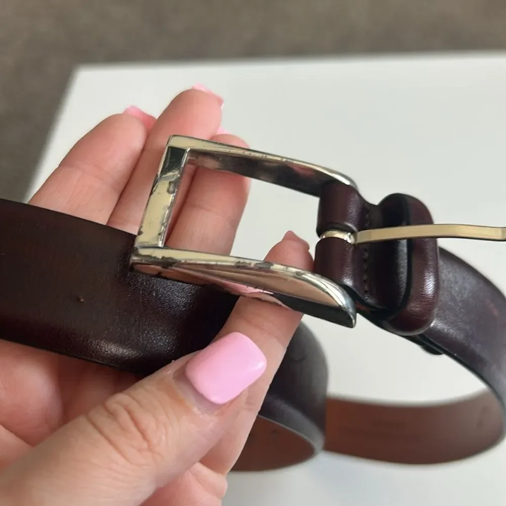 Trafalgar Broderick Genuine Leather Belt Brown Size 40